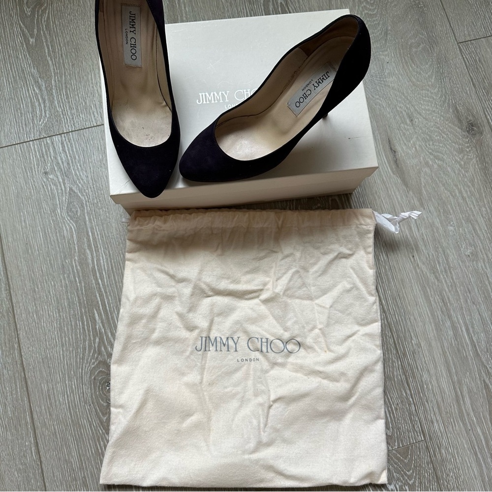 Vintage Velvet Jimmy Choo Heels